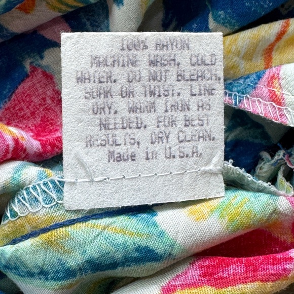 JAMS World Vintage Hibiscus Print Midi Dress size XS - Picture 7 of 10